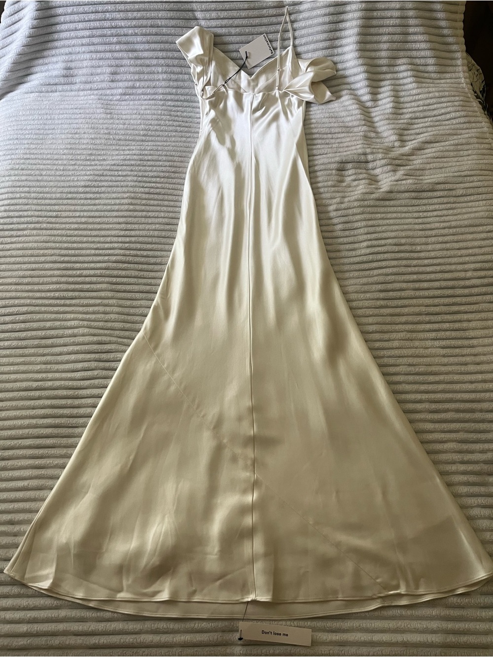 Reformation Ronda Silk Dress in Ivory - Picture 12 of 16